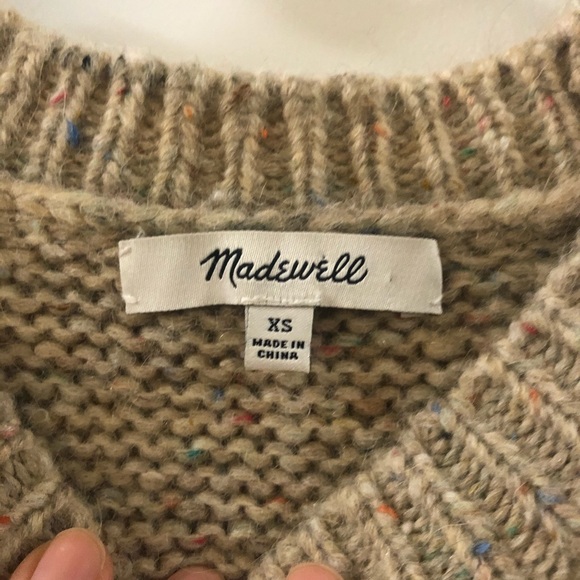 Madewell Chunky Knit Raglan Sweater - Picture 2 of 5
